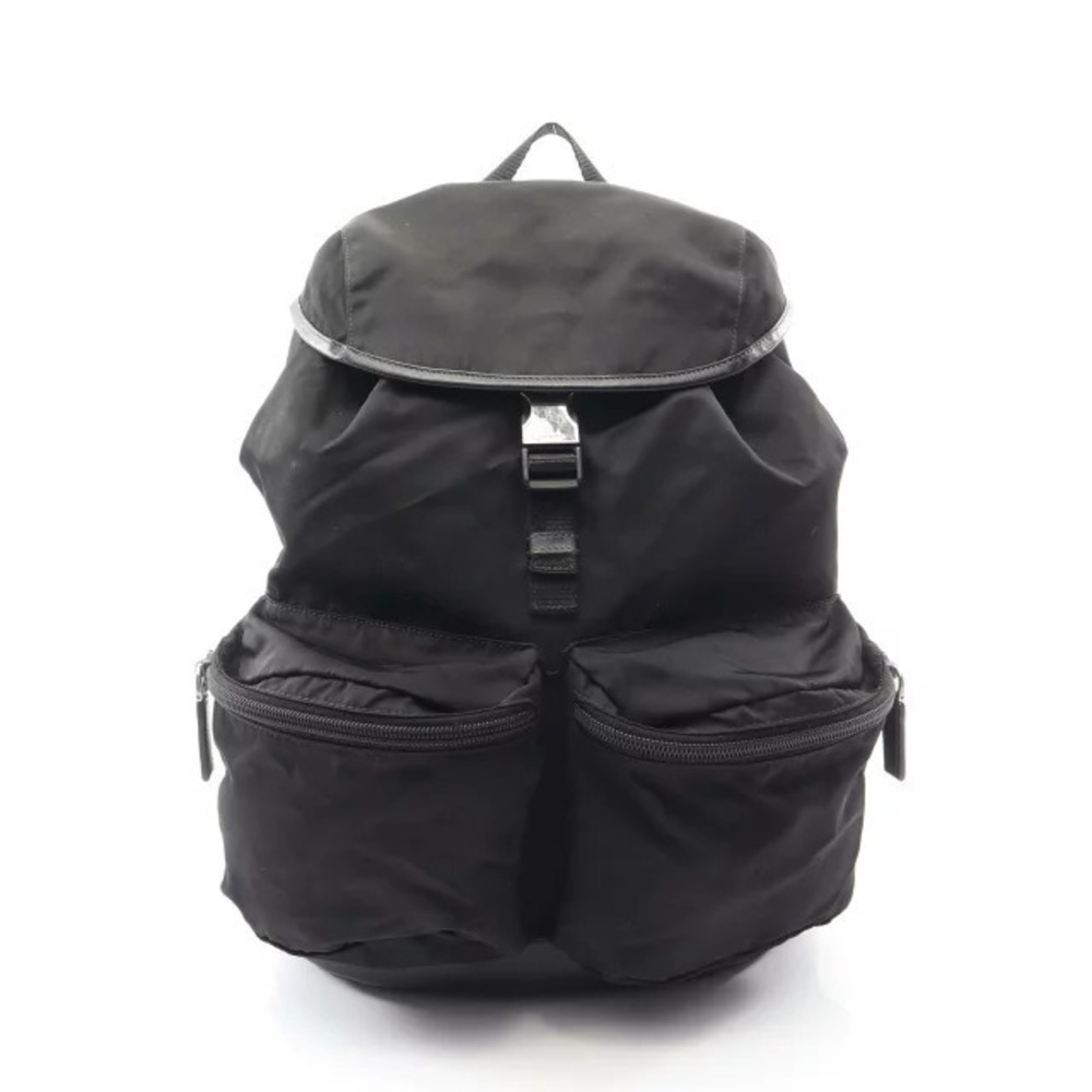 Prada TESSUTO Backpack Saffiano Leather Black